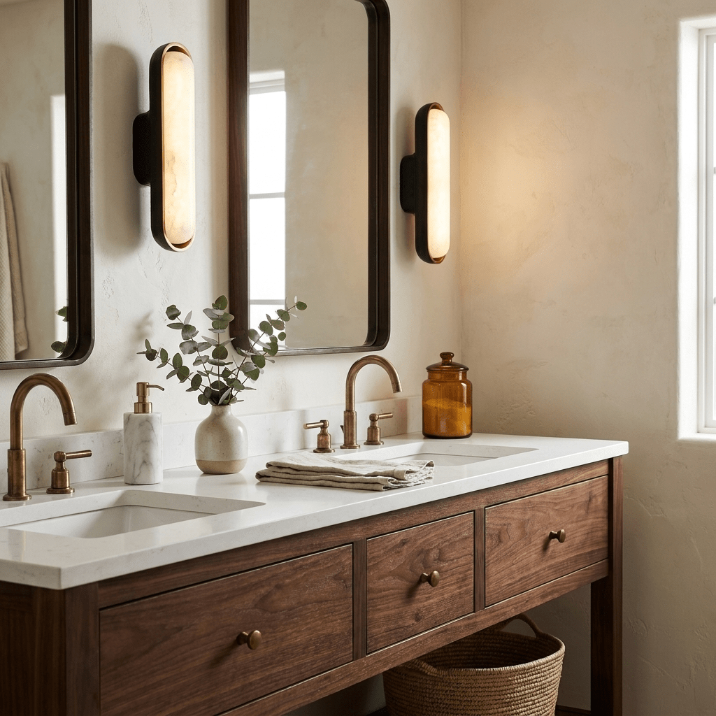 Vionelle Alabaster Wall Sconce