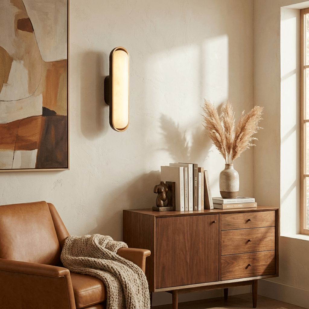 Vionelle Alabaster Wall Sconce