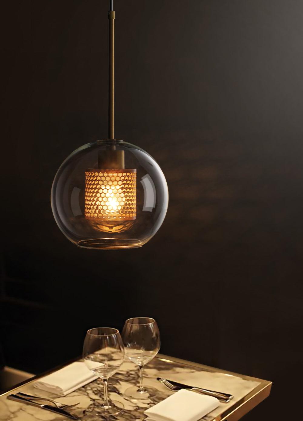 Veleine Pendant Lamp Chiswick Glass for Living Room