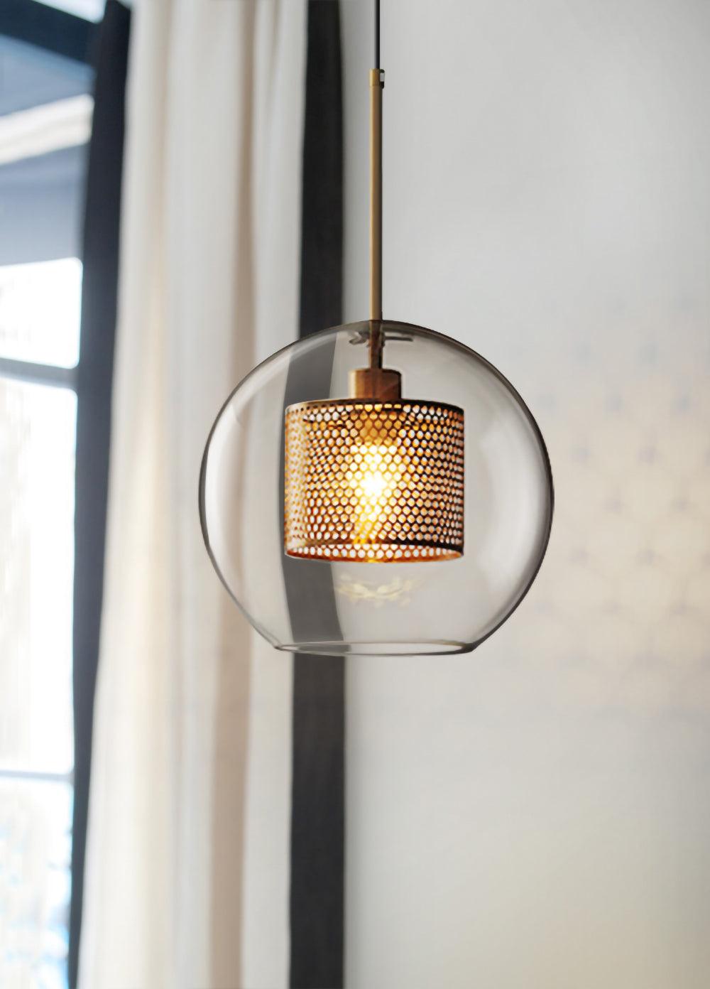Veleine Pendant Lamp Chiswick Glass for Living Room