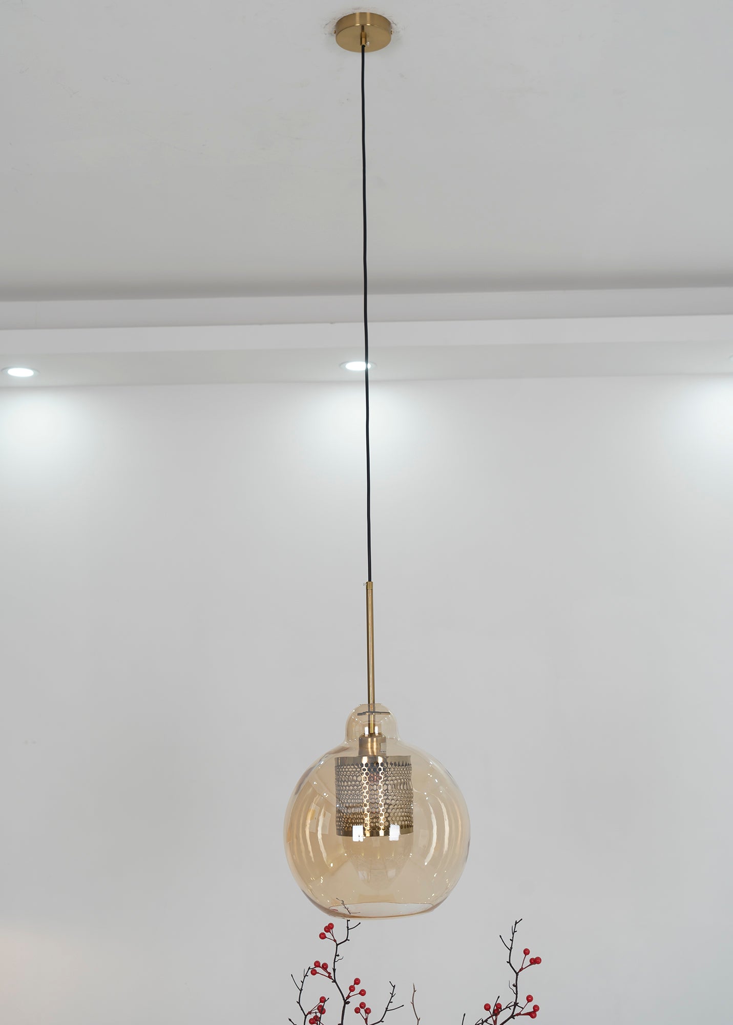 Veleine Pendant Lamp Chiswick Glass for Living Room