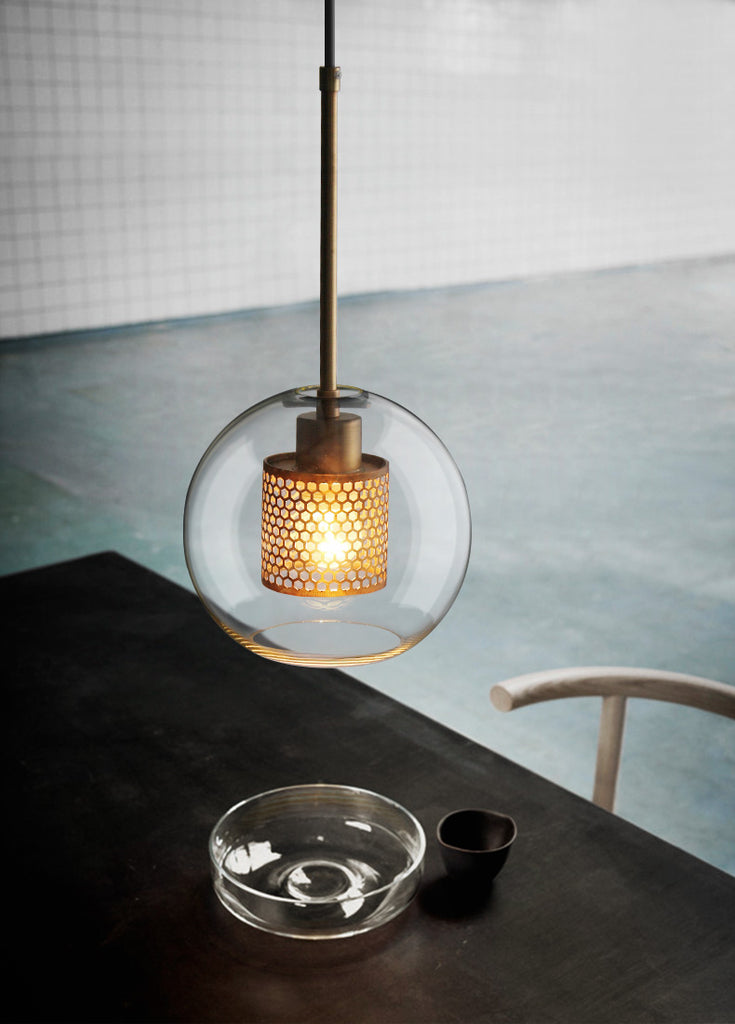 Veleine Pendant Lamp Chiswick Glass for Living Room