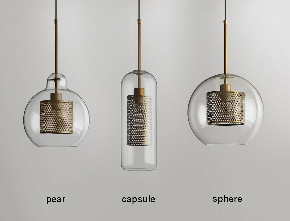 Veleine Pendant Lamp Chiswick Glass for Living Room