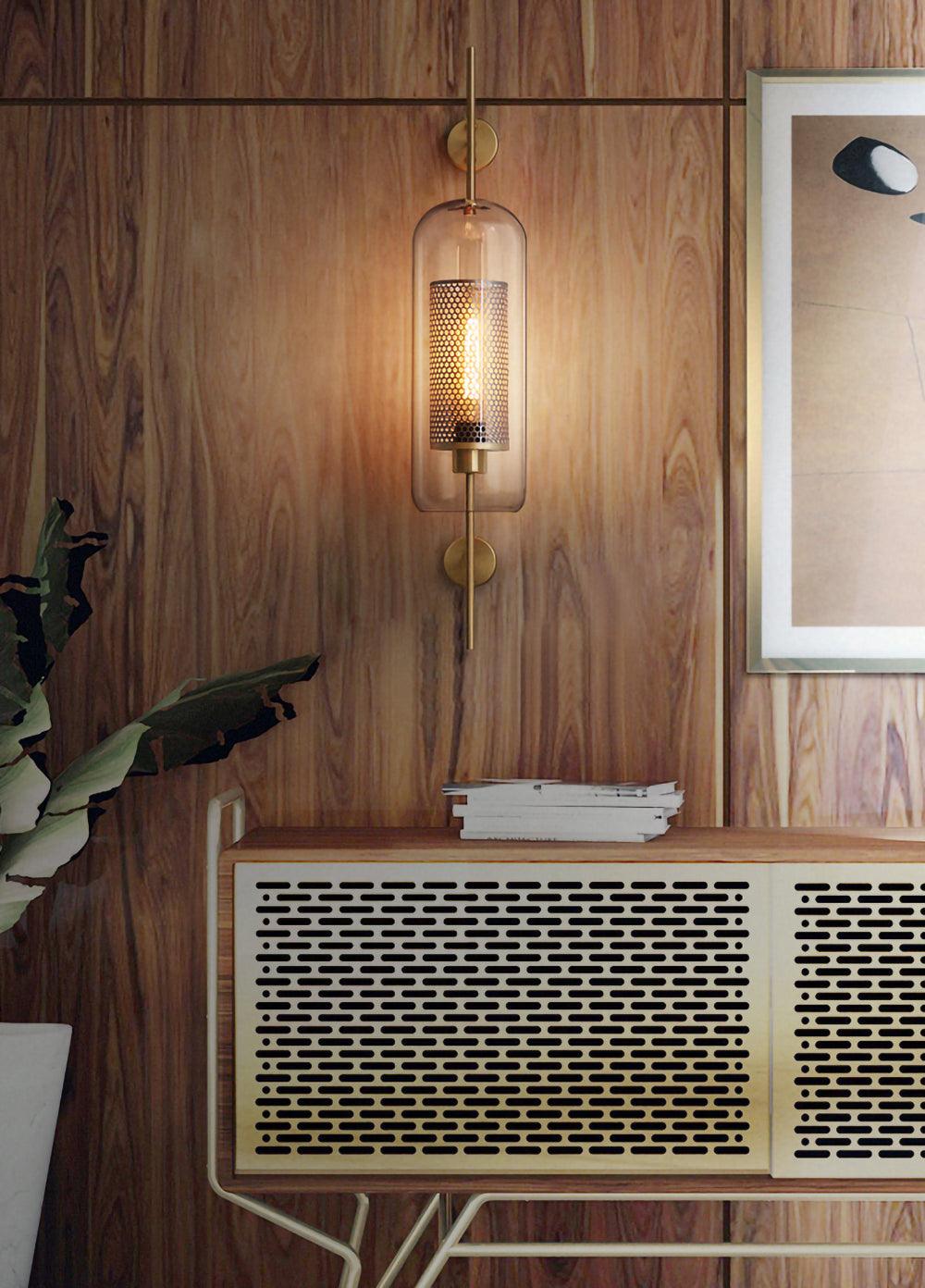 Peta Premium Nordic Art Glass Wall Light