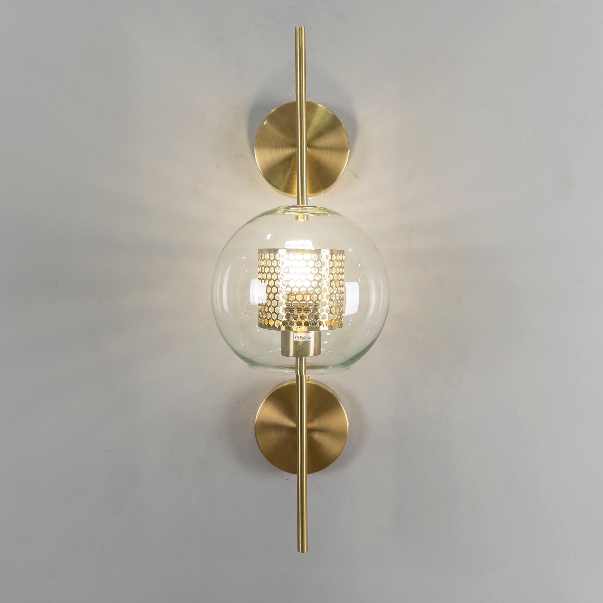 Peta Premium Nordic Art Glass Wall Light