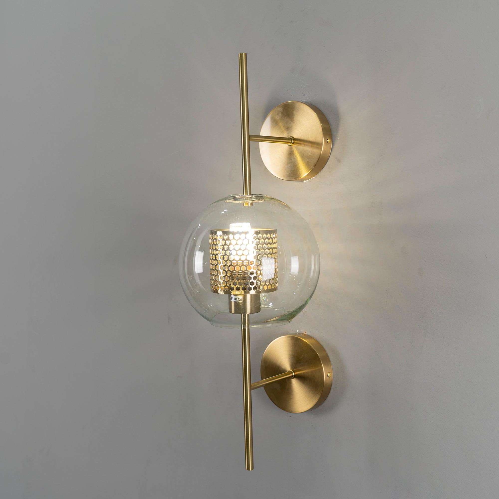 Peta Premium Nordic Art Glass Wall Light
