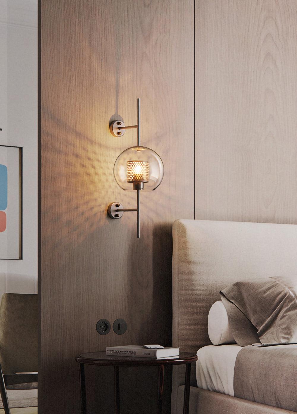 Peta Premium Nordic Art Glass Wall Light