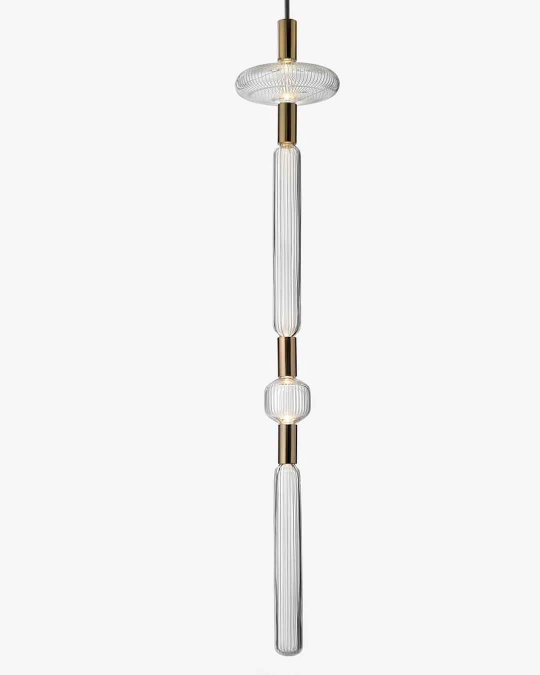 Tika Pendant Lamp Crystal Cylinder Cipher Contemporary