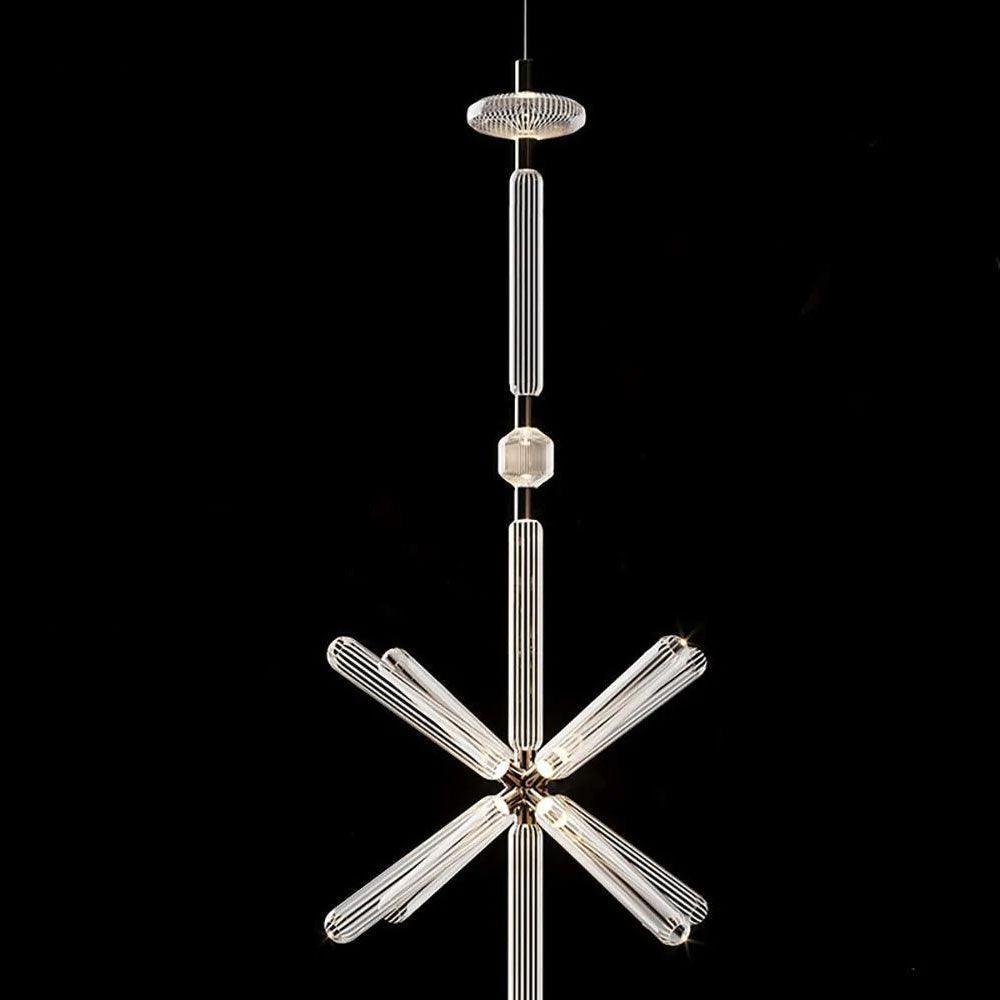 Tika Pendant Lamp Crystal Cylinder Cipher Contemporary