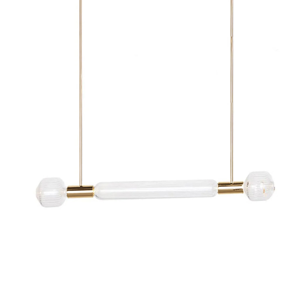 Tika Pendant Lamp Crystal Cylinder Cipher Contemporary