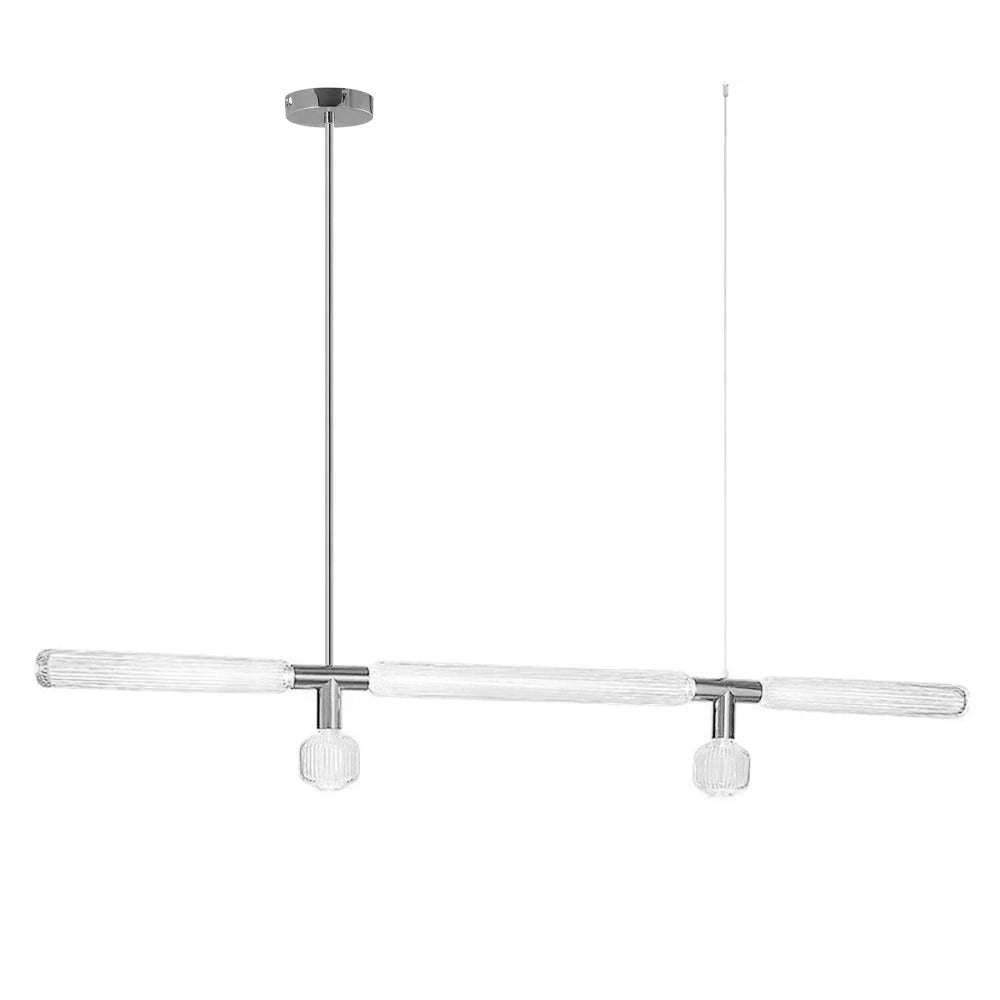Tika Pendant Lamp Crystal Cylinder Cipher Contemporary