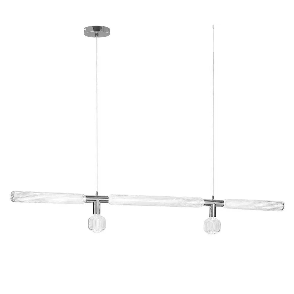 Tika Pendant Lamp Crystal Cylinder Cipher Contemporary
