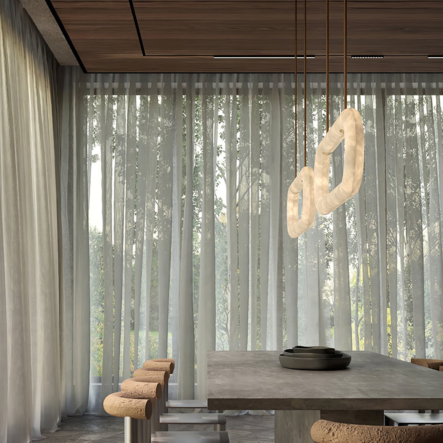 Nerina Alabaster Pendant Light