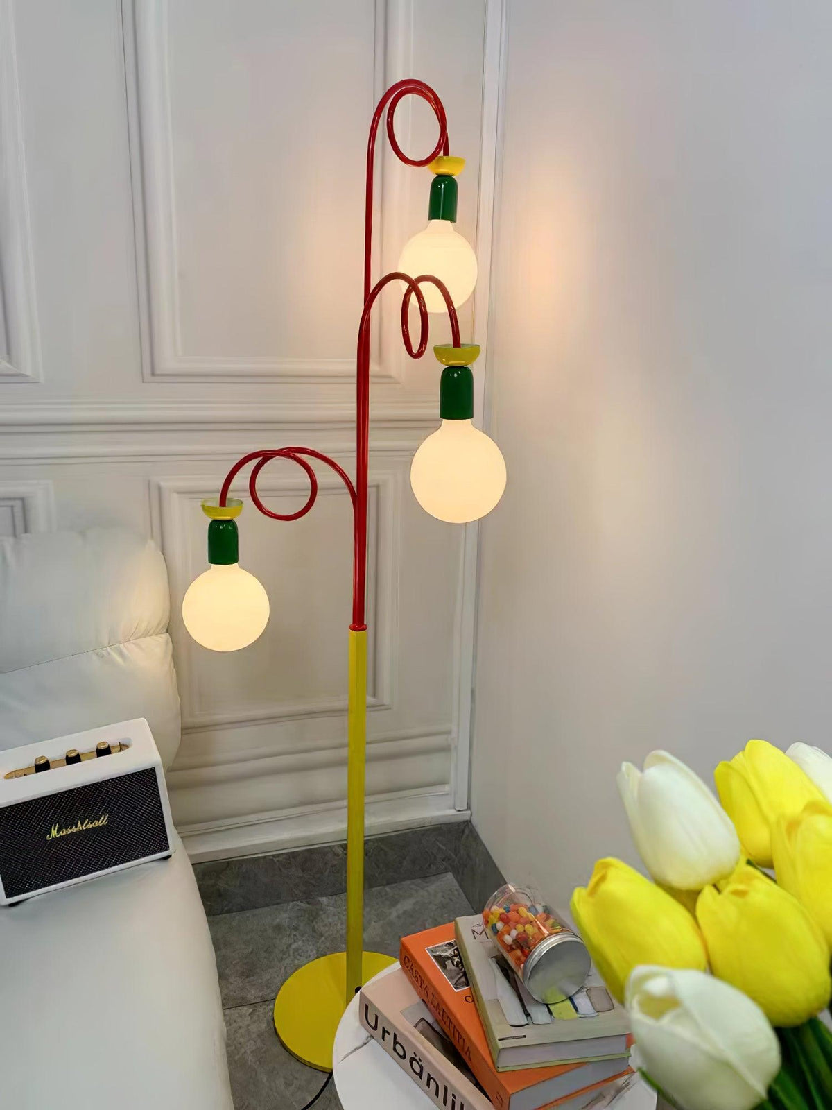 Erzoril Industrial Iron Floor Lamp