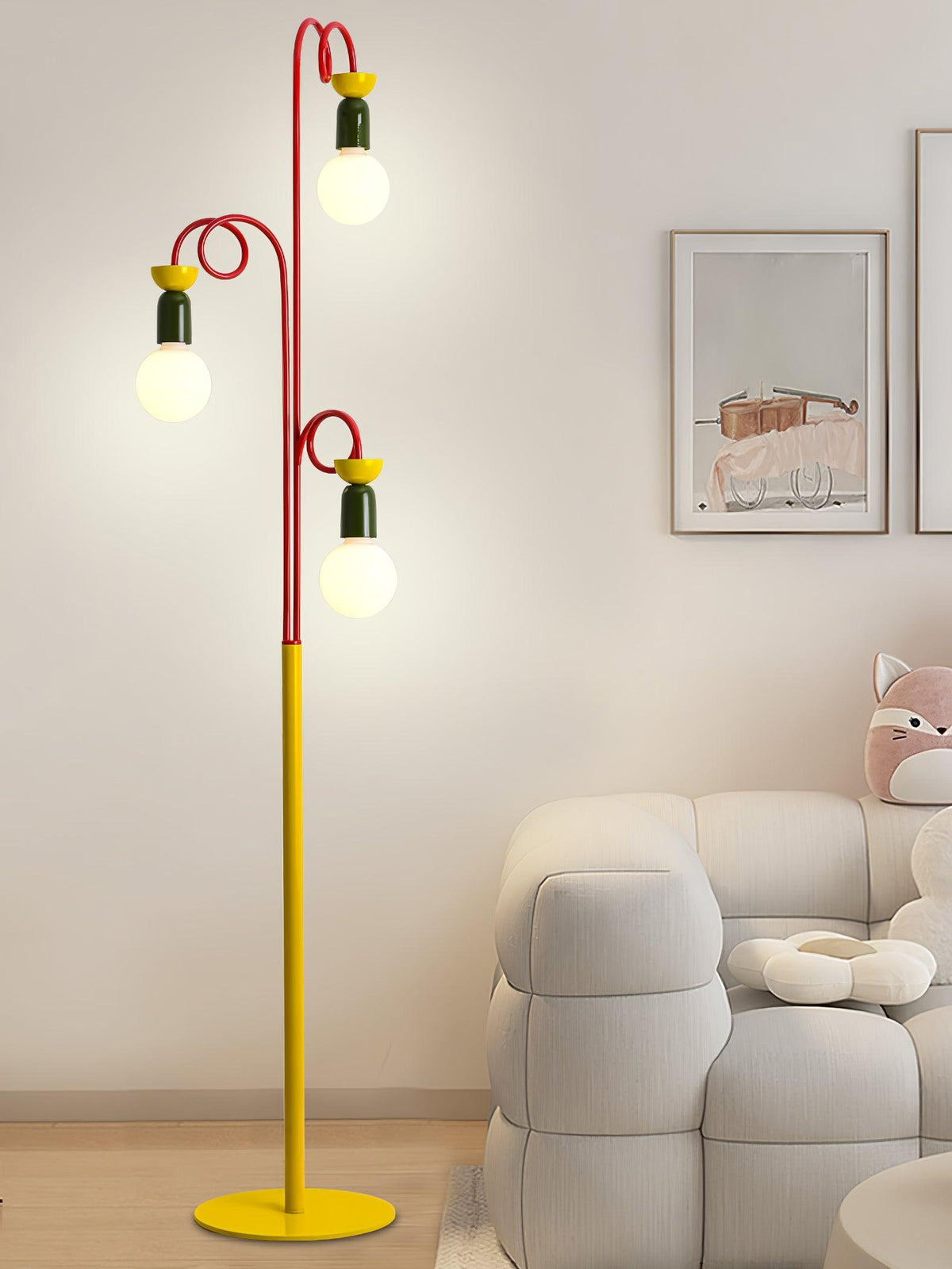 Erzoril Industrial Iron Floor Lamp