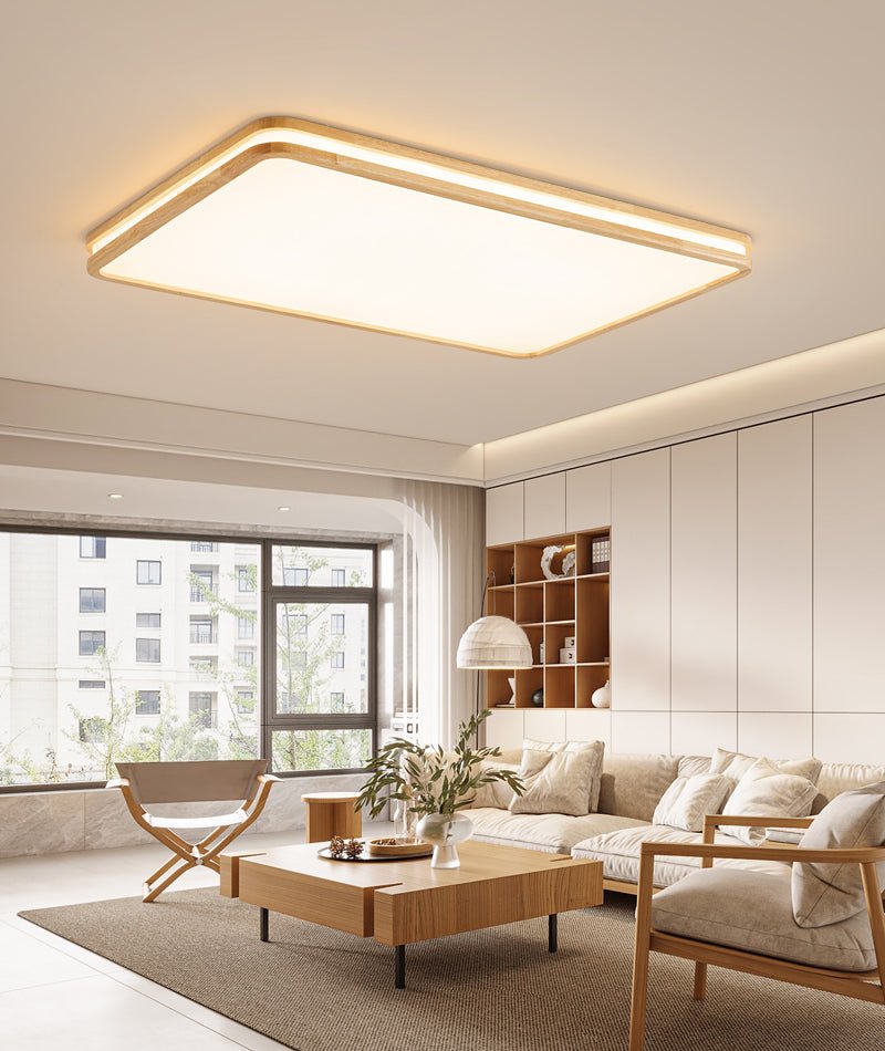 Nysilos Modern Minimalist Wood Ceiling Light