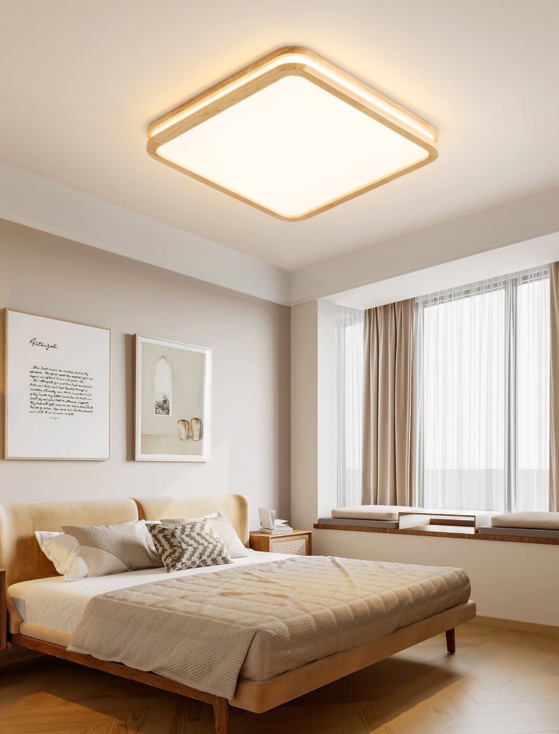Nysilos Modern Minimalist Wood Ceiling Light