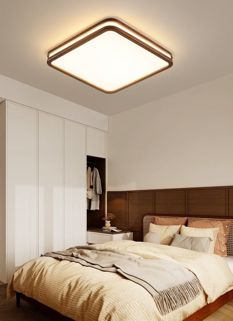 Nysilos Modern Minimalist Wood Ceiling Light