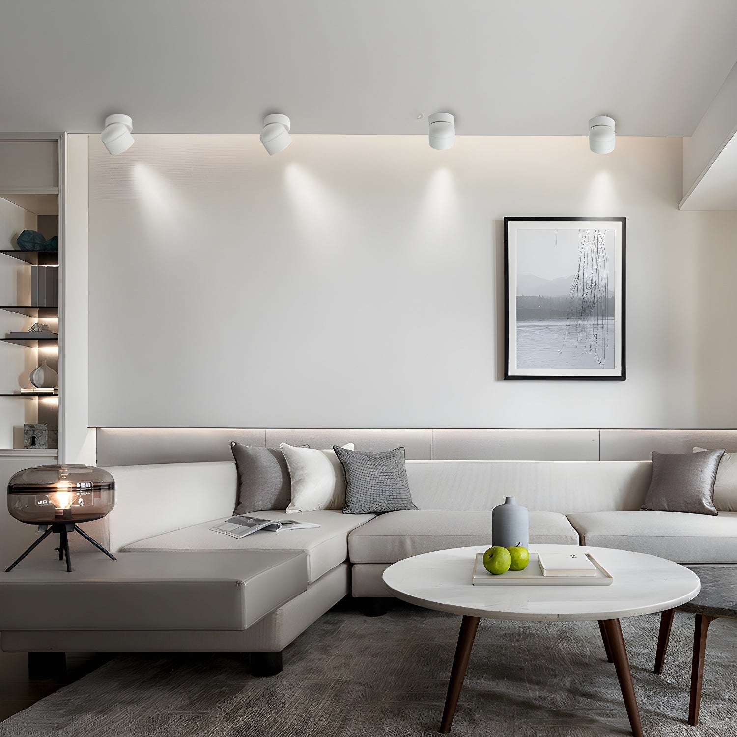 Clara Modern Minimalist Rotating Surface Downlight Ceiling lamp