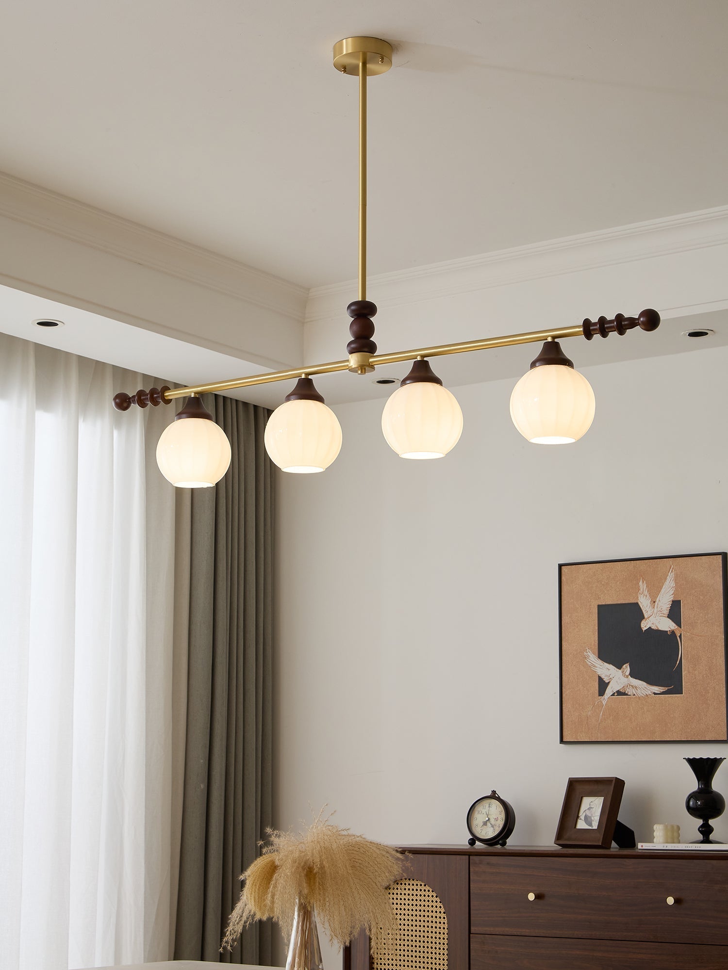 Vosole Traditional Elegance Vintage Wood Chandelier