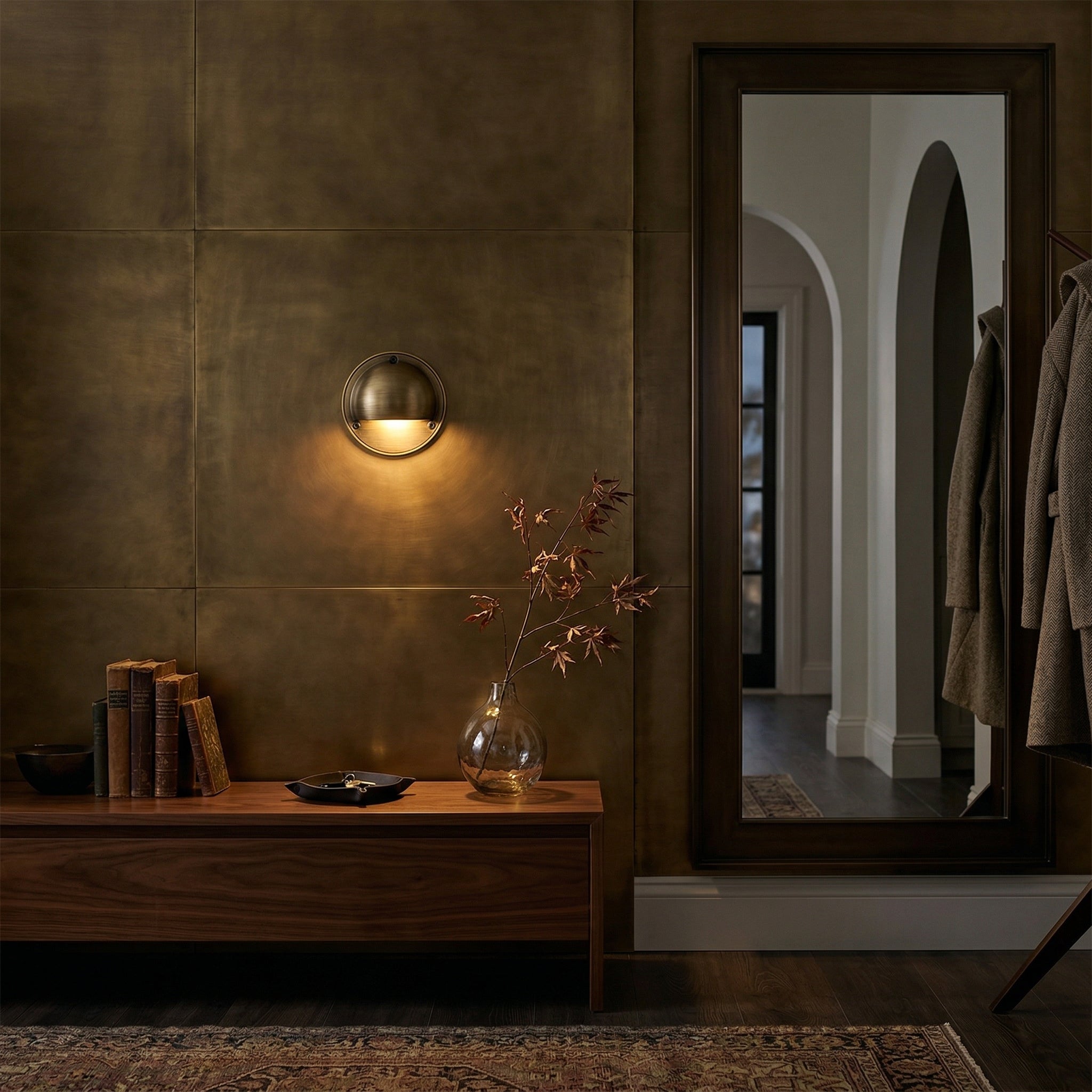 Clairwood Brass Indoor Wall Light