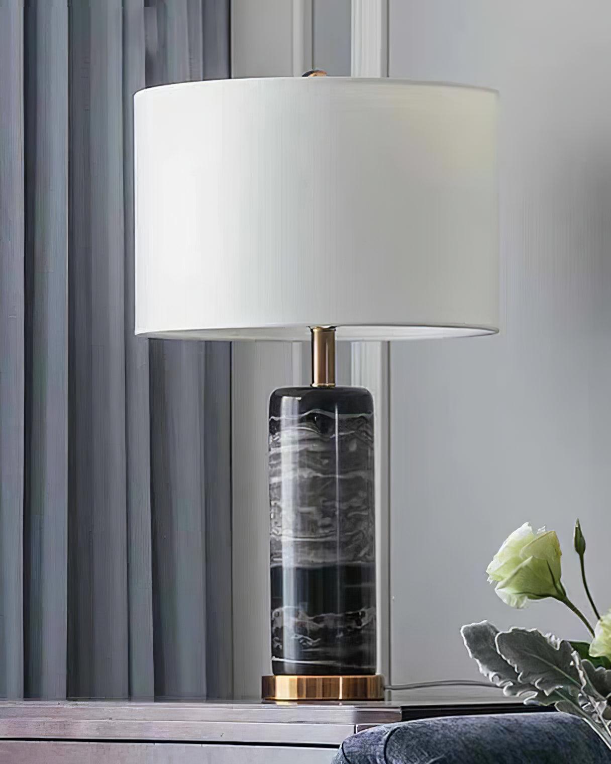 Katherine Modern Marble Table Lamp - Neutral Decor