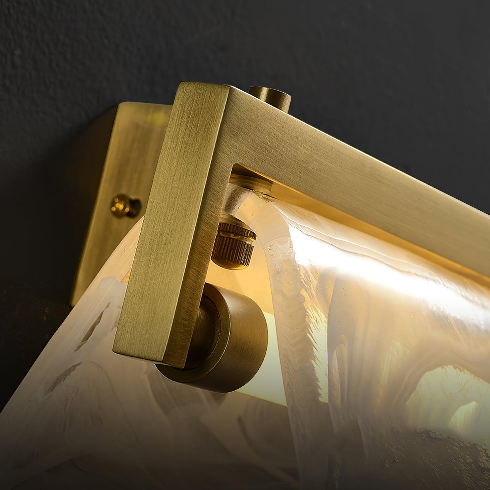 Dir Nordic Art Cloud Fog Brass Glass Wall Lamp