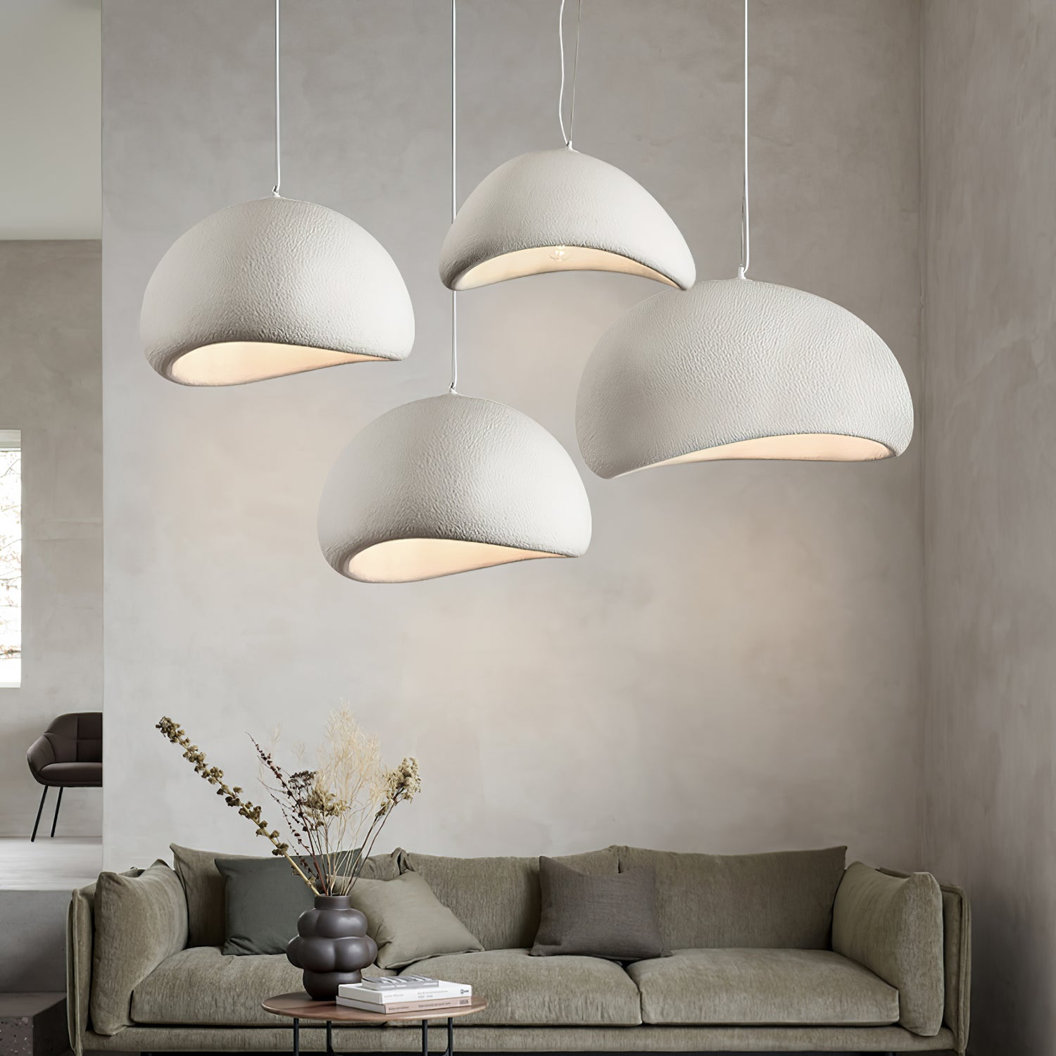 Selineria Pendant Light Cloud Swag Wabi-Sabi