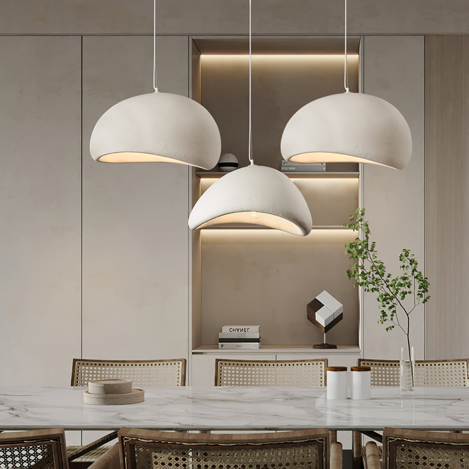Selineria Pendant Light Cloud Swag Wabi-Sabi