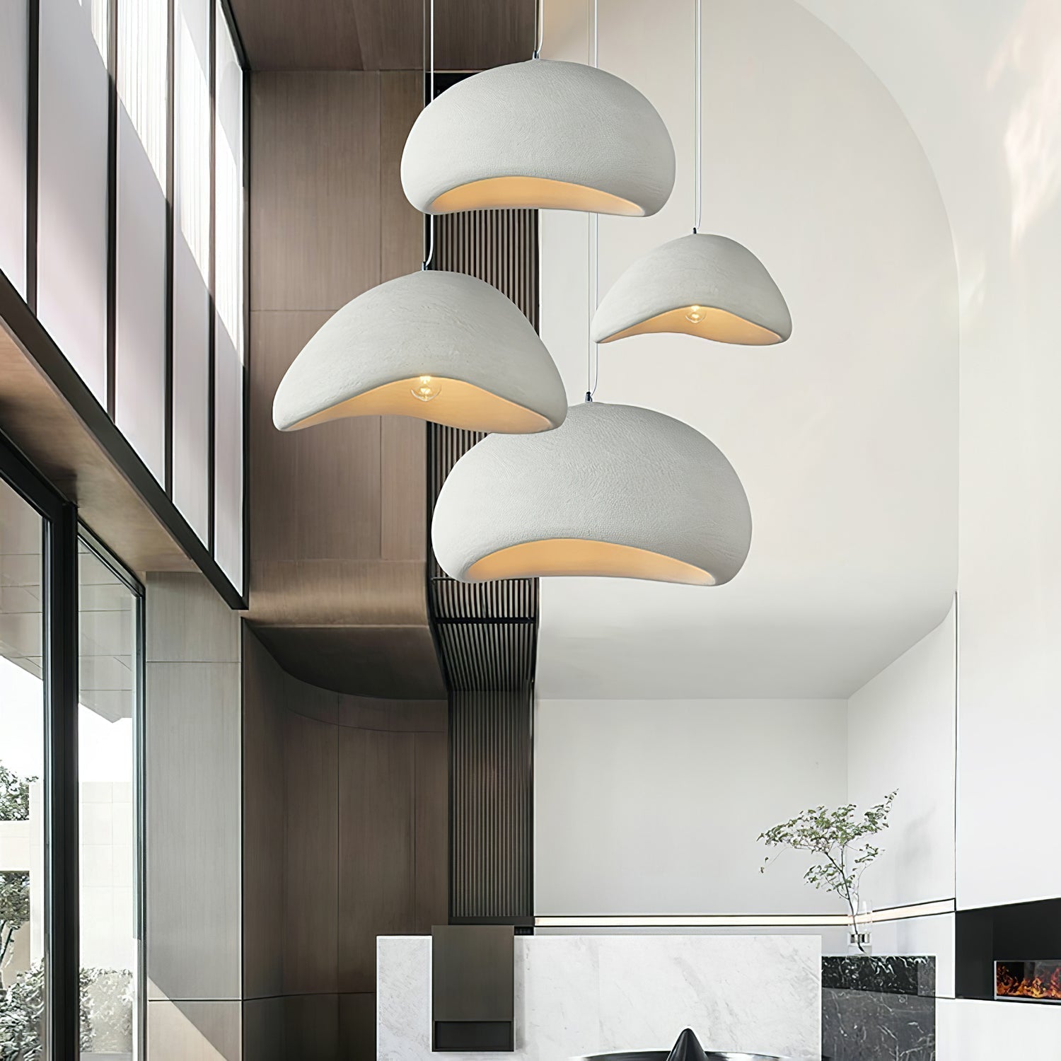 Selineria Pendant Light Cloud Swag Wabi-Sabi