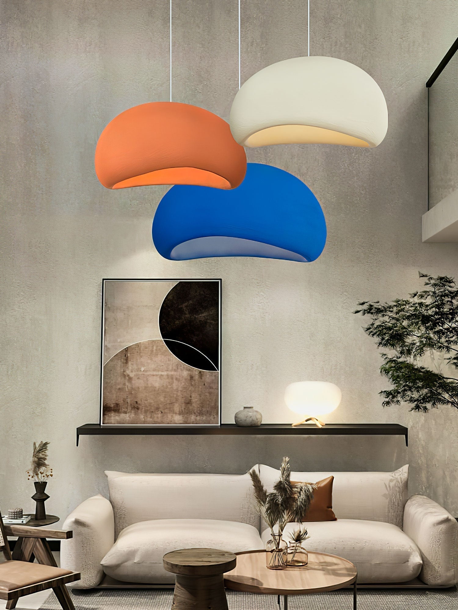 Selineria Pendant Light Cloud Swag Wabi-Sabi