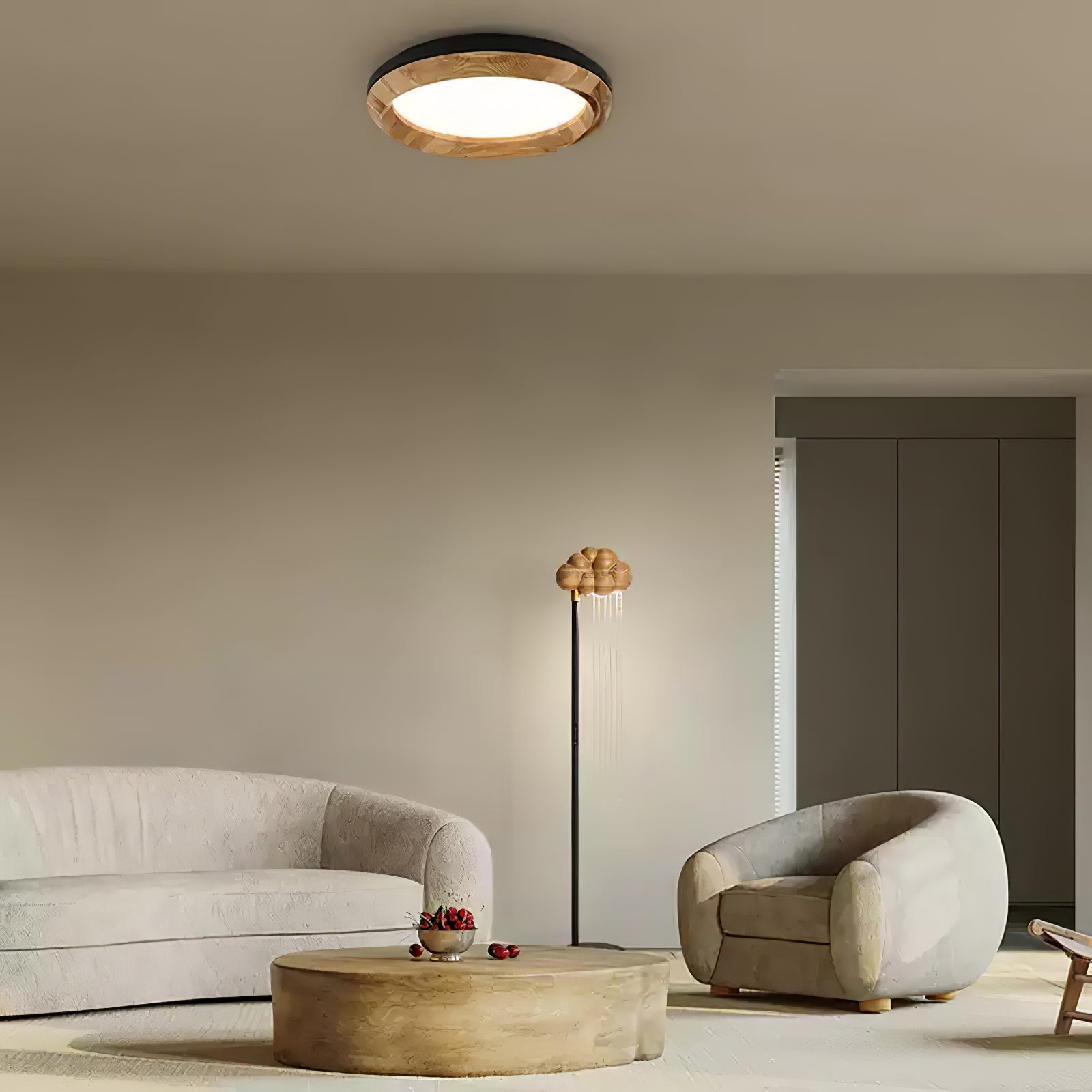 Orinyra Cloud-shaped Bronze Floor Lamp