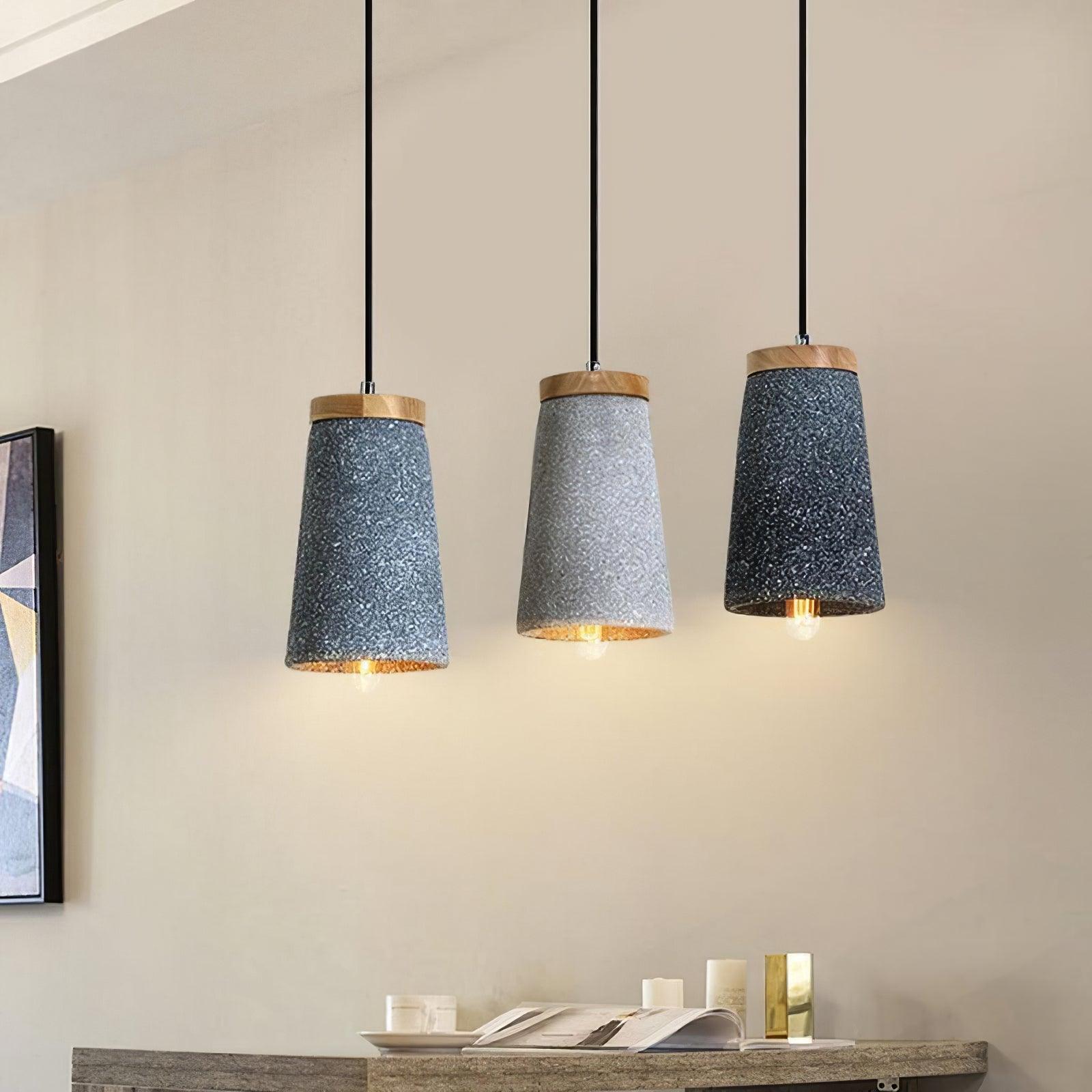 Sylinelia Wood Cement Pendant Light