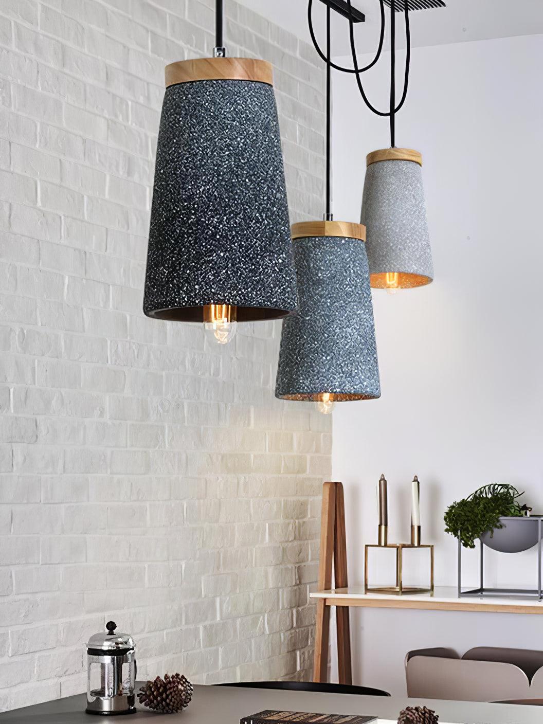 Sylinelia Wood Cement Pendant Light