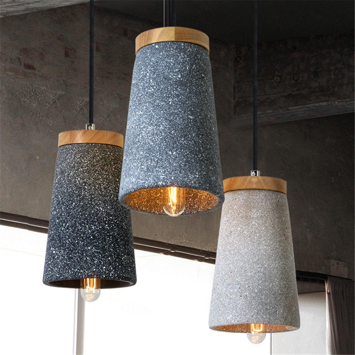 Sylinelia Wood Cement Pendant Light