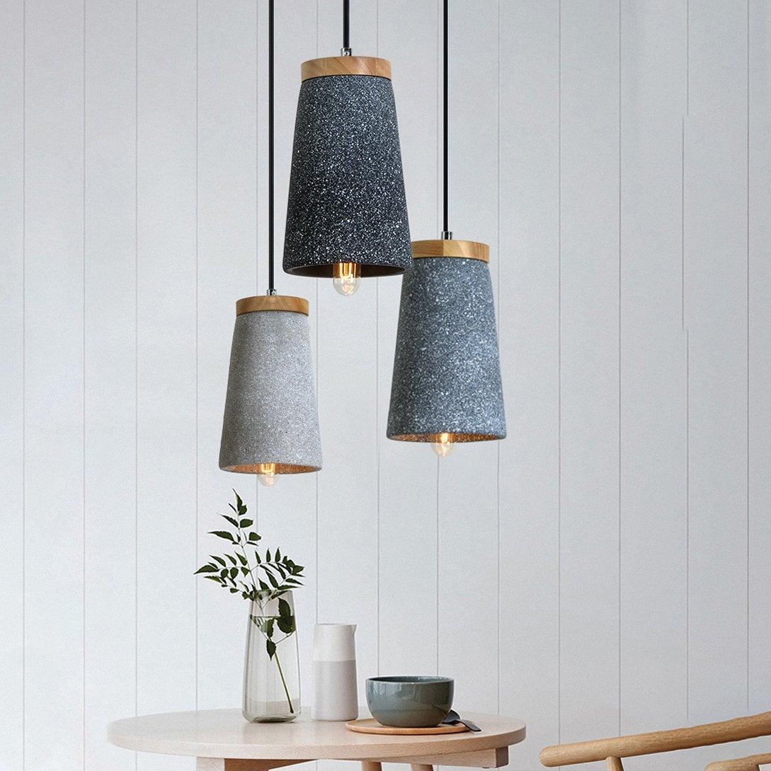Sylinelia Wood Cement Pendant Light