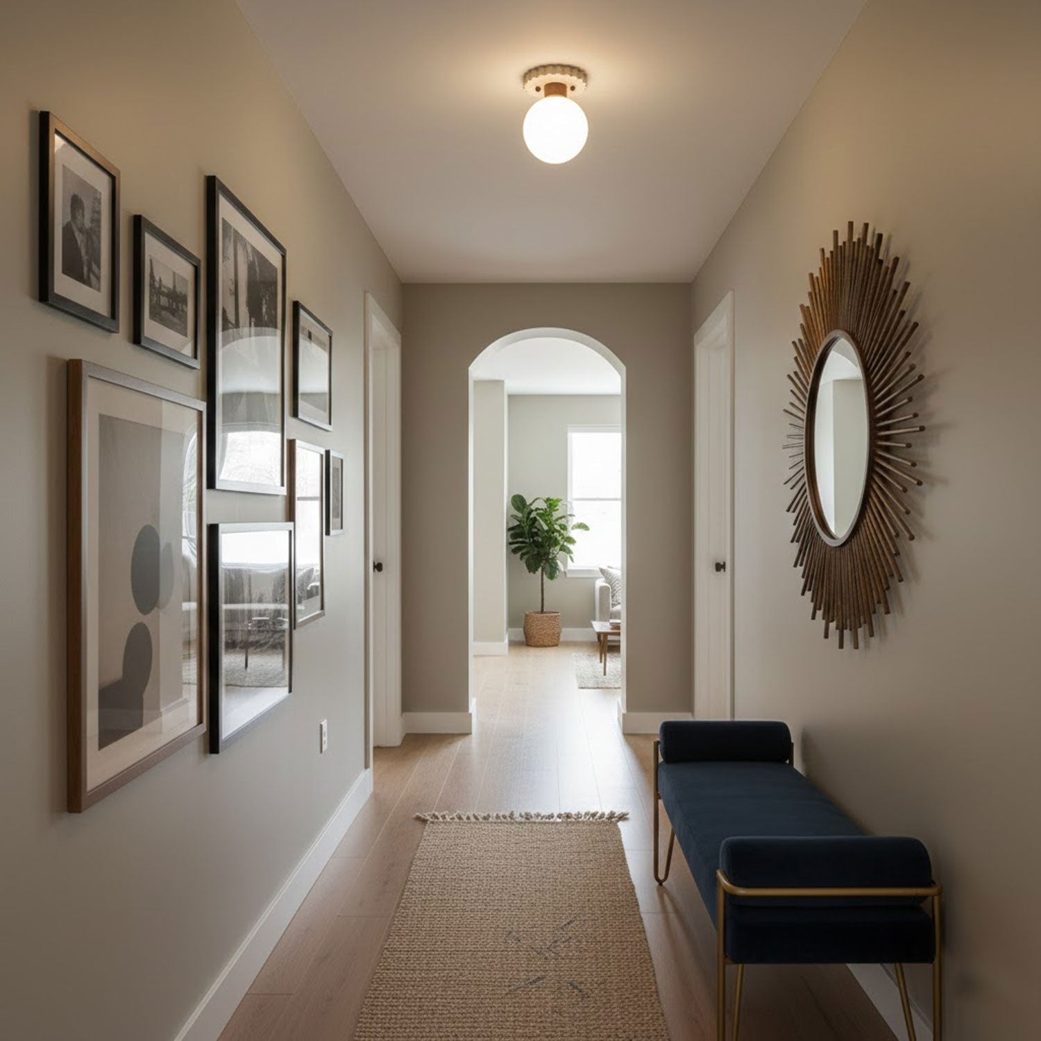 Terieel Cogstone Orb Ceiling Lamp
