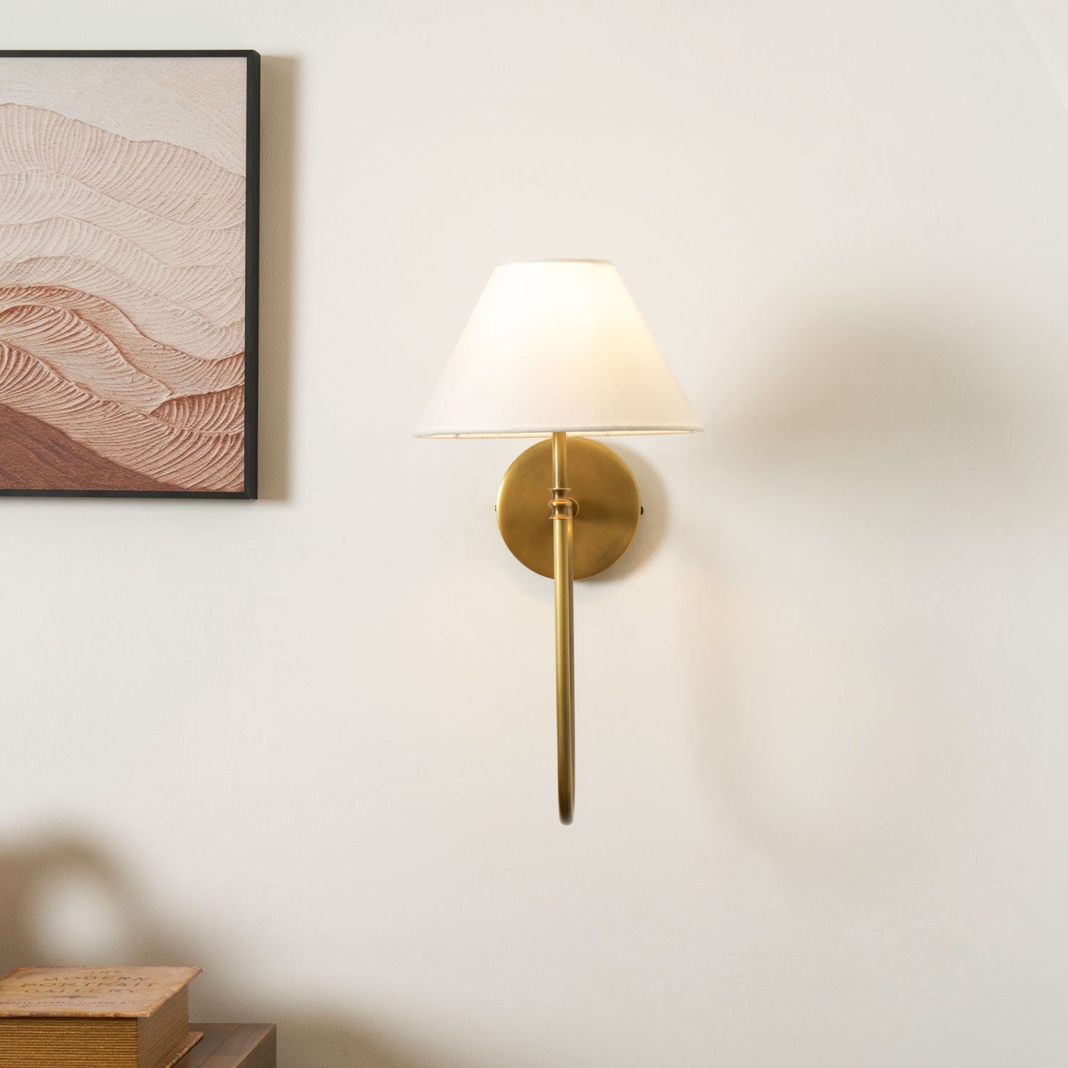 Devenq Vintage Industrial Fabric Wall Light