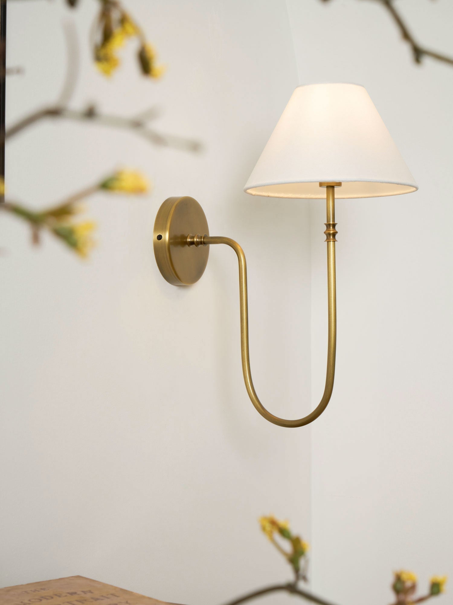 Devenq Vintage Industrial Fabric Wall Light