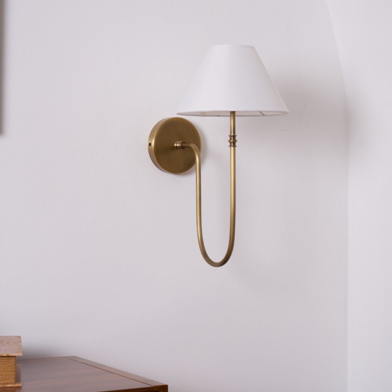 Devenq Vintage Industrial Fabric Wall Light