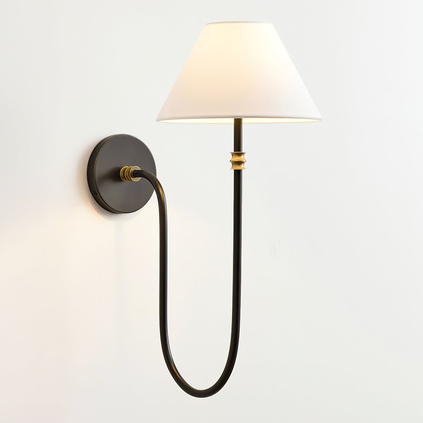 Devenq Vintage Industrial Fabric Wall Light