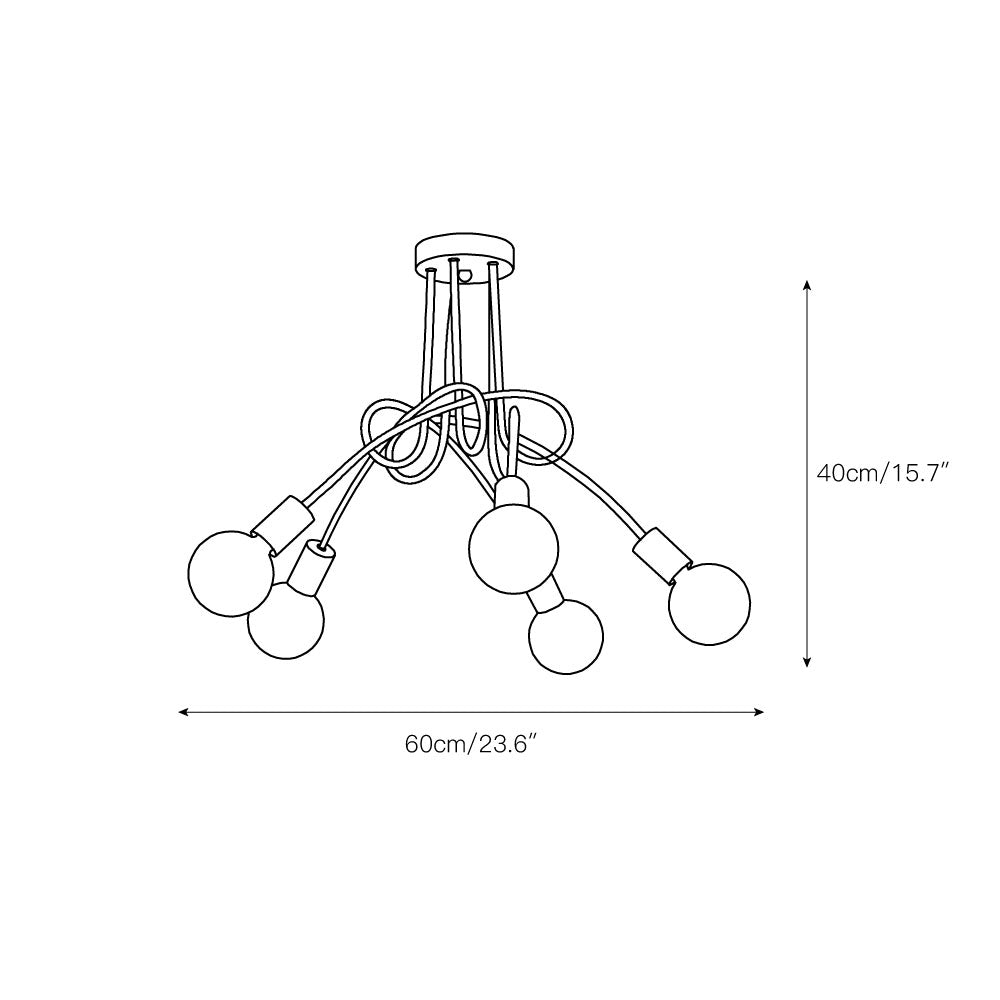 Eiraleria Glass Ceiling Lamp