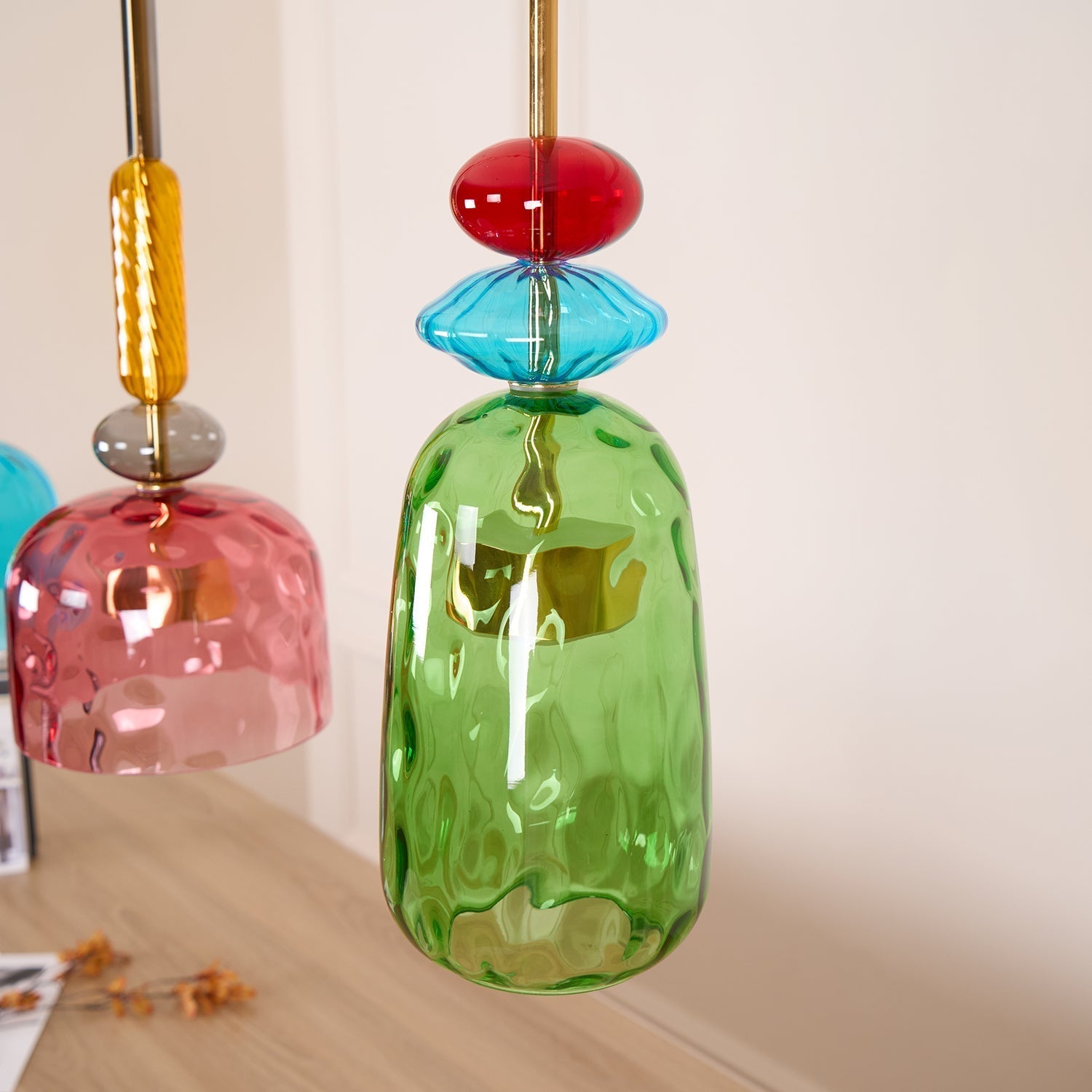 Voshan Bohemian Glass Pendant Lamp