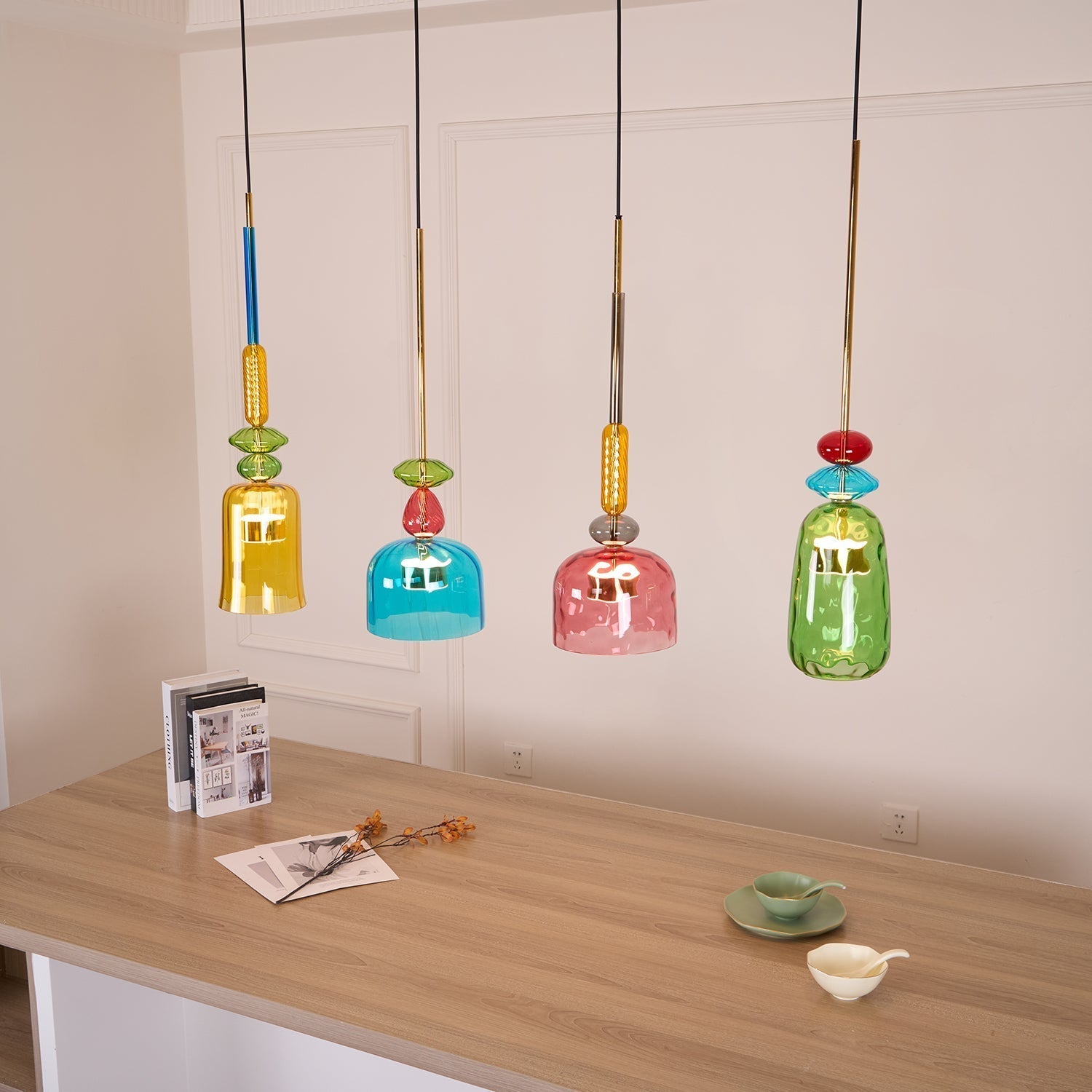 Voshan Bohemian Glass Pendant Lamp
