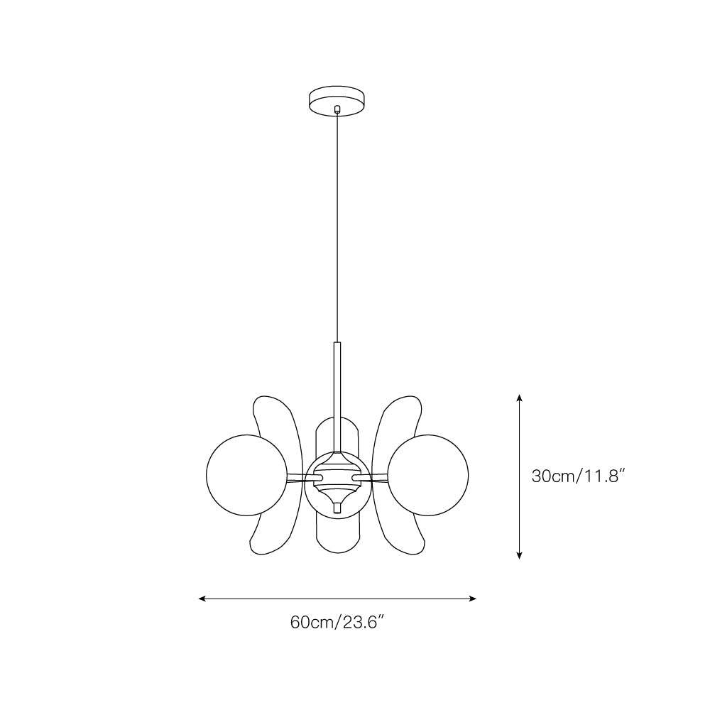 Westcourt Coloured Sputnik Chandelier