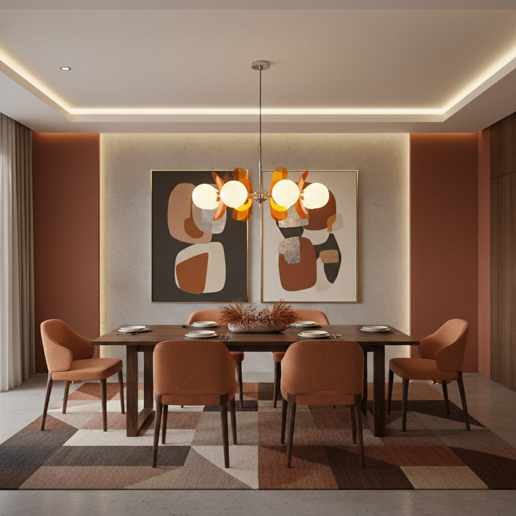 Westcourt Coloured Sputnik Chandelier