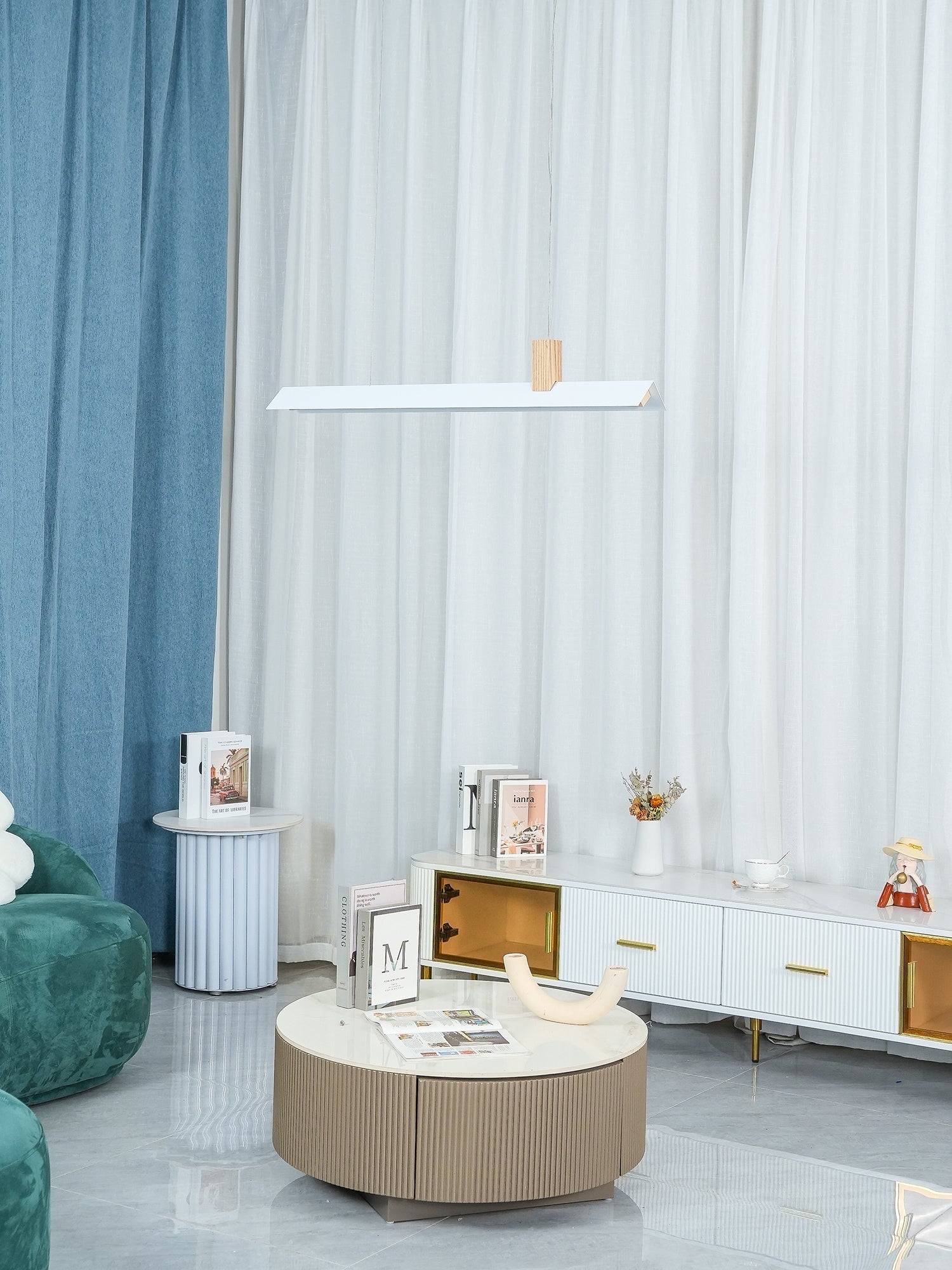 Linea Minimalist Wooden Pendant Light