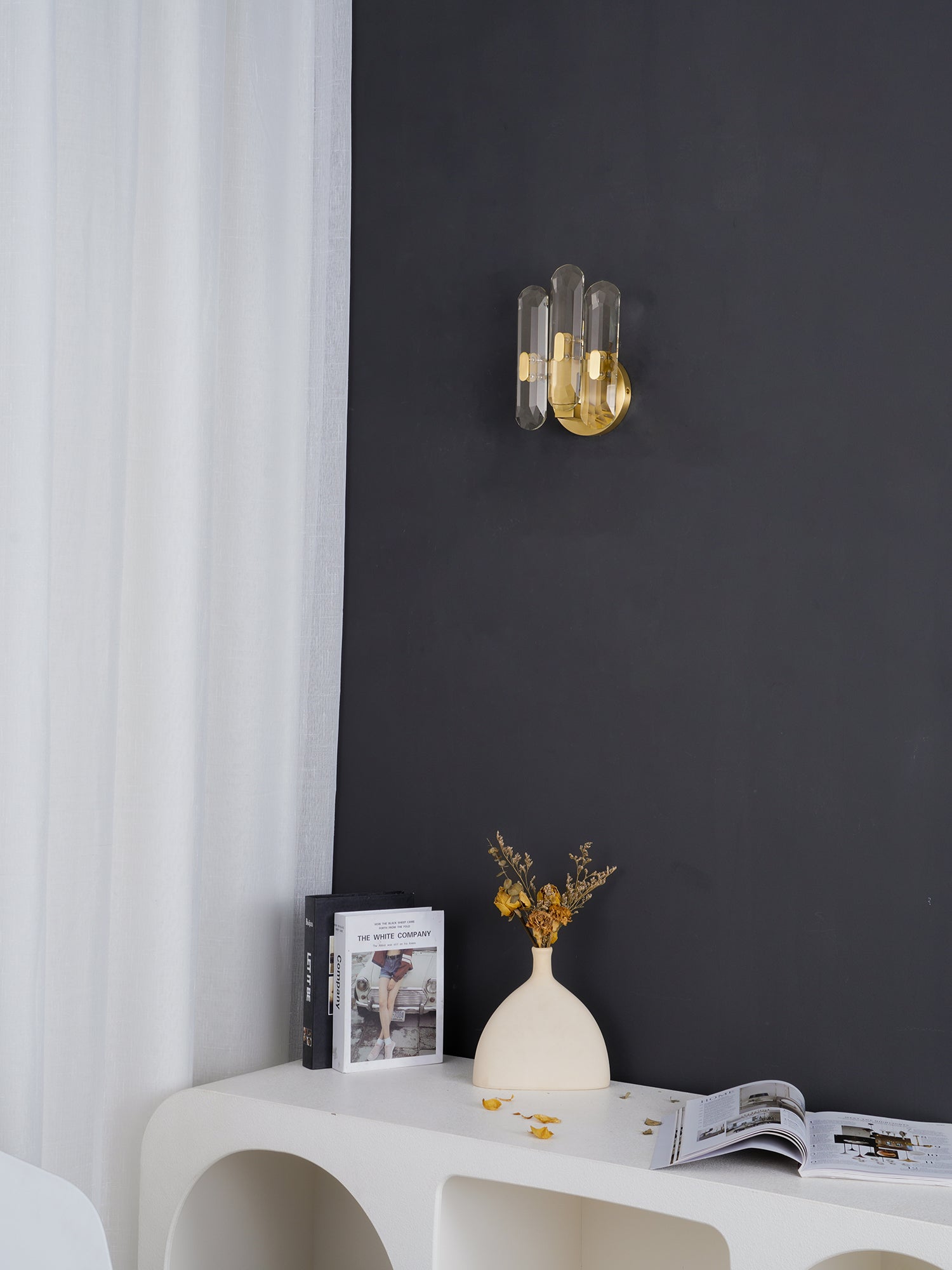 Elina Postmodern Luxury Crystal Sconce Wall Lamp