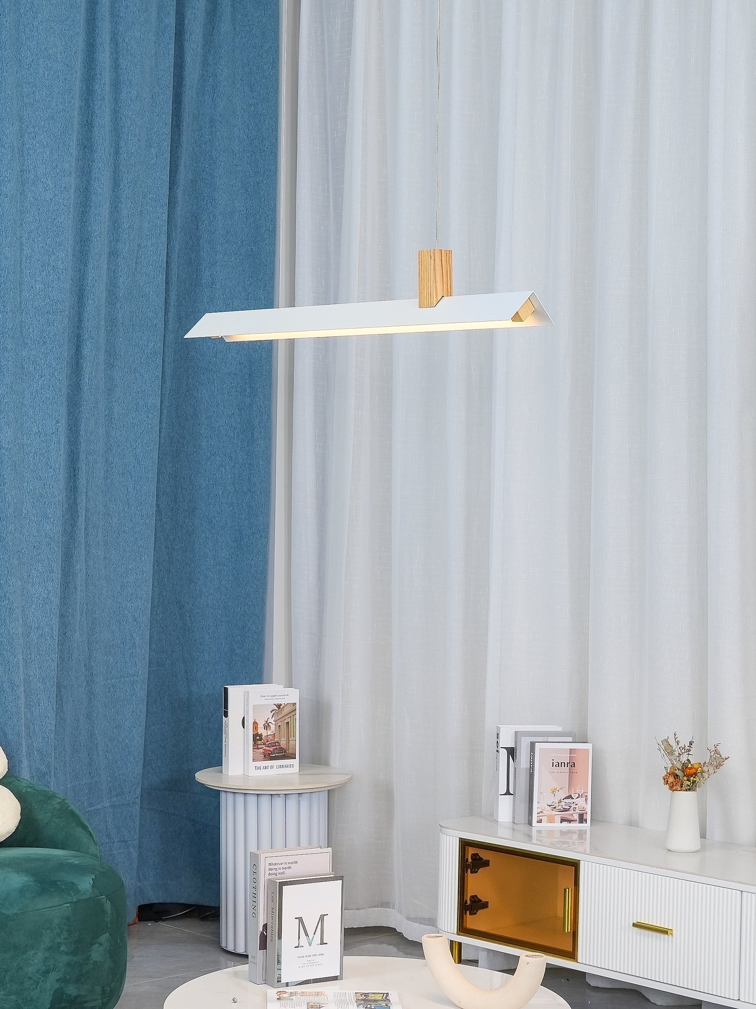 Linea Minimalist Wooden Pendant Light