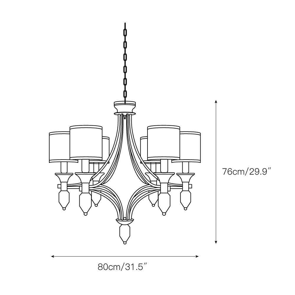 Liorarian Glass Chandelier